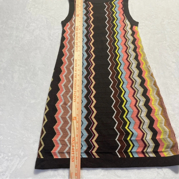 Missoni for Target 20th Anniversary Dress Brown Sleeveless Chevron Patterned XS - Picture 8 of 8